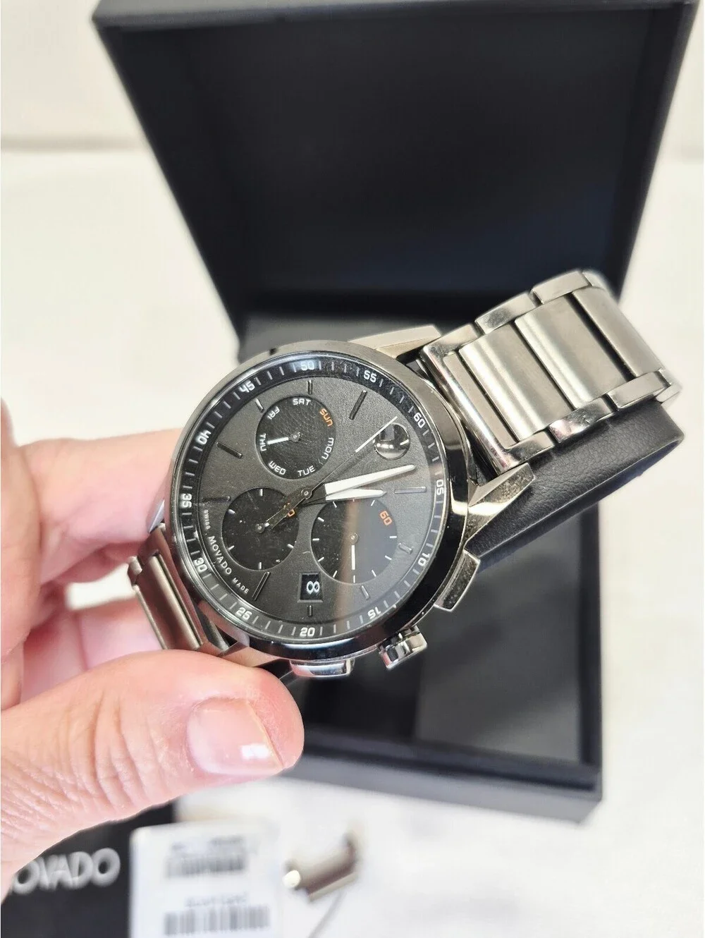 Movado Museum Sport Chronograph Men's Watch (Model: 0607558)NIB $1348